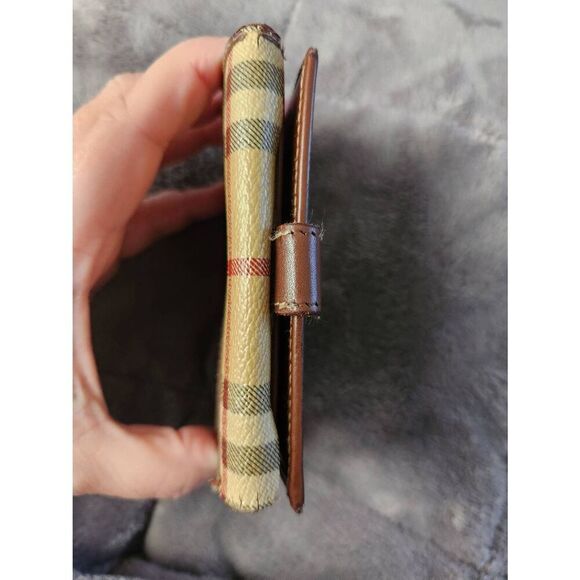 BURBERRY Nova Check Leather Bi-fold Compact Wallet Beige PROJECT WALLET - Picture 5 of 14